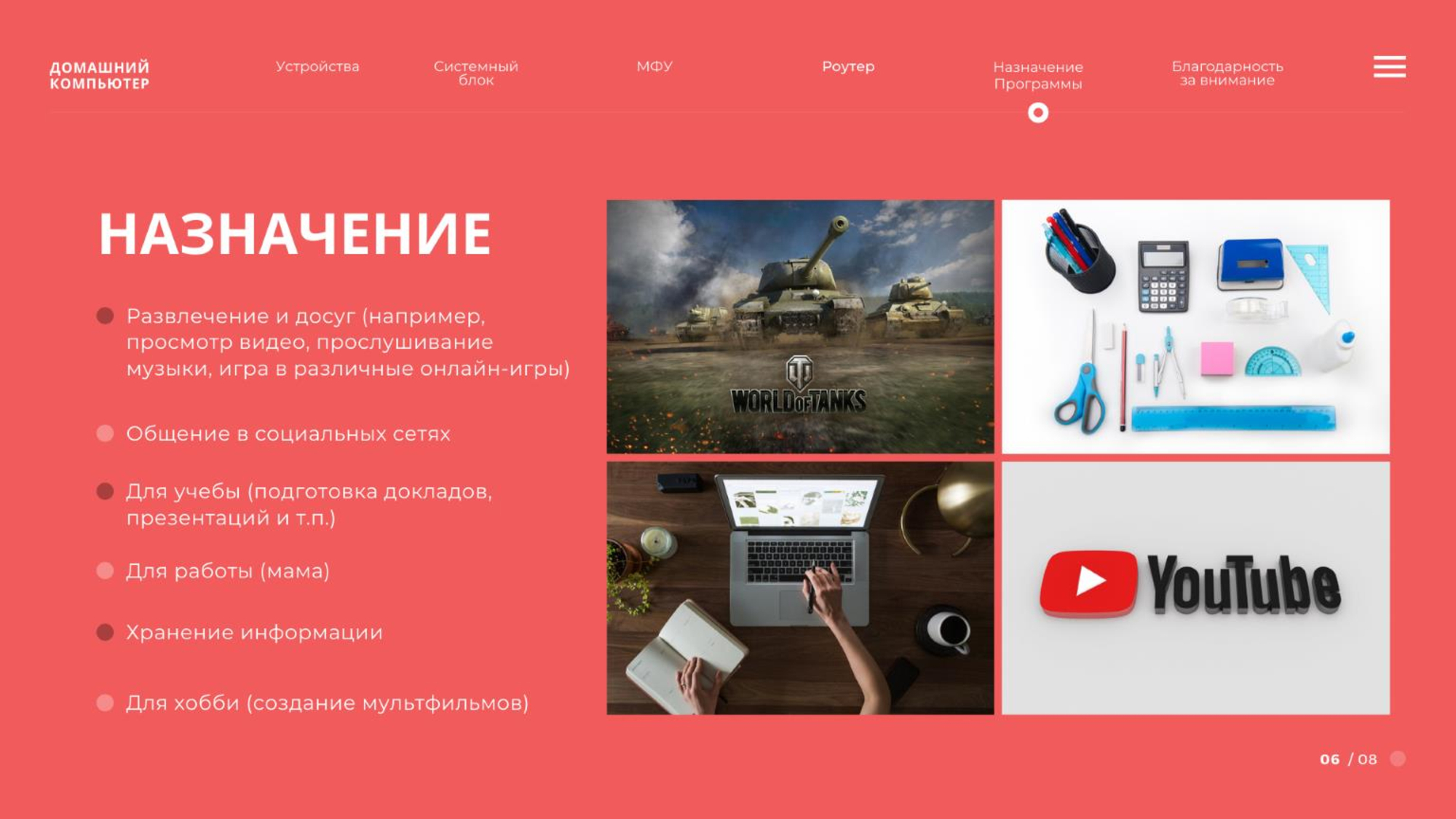 Назначение