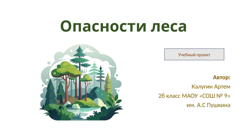 Учебный проект «Опасности леса»
